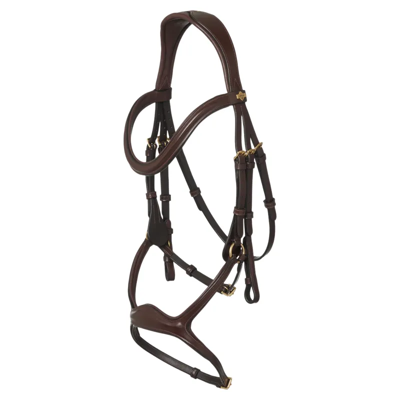 LeMieux Kudos Sport Bridle - Havana/Brass