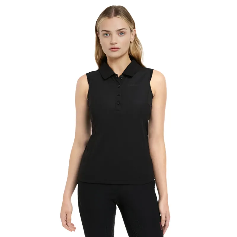 LeMieux Marissa Sleeveless Polo - Black-1