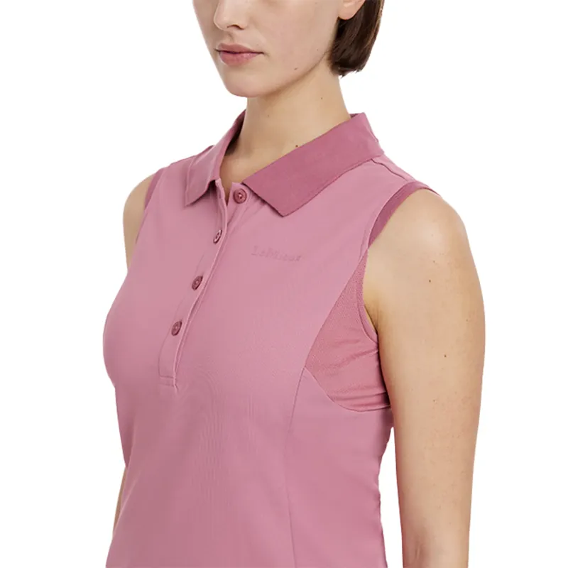 LeMieux Marissa Sleeveless Polo - Peony-2