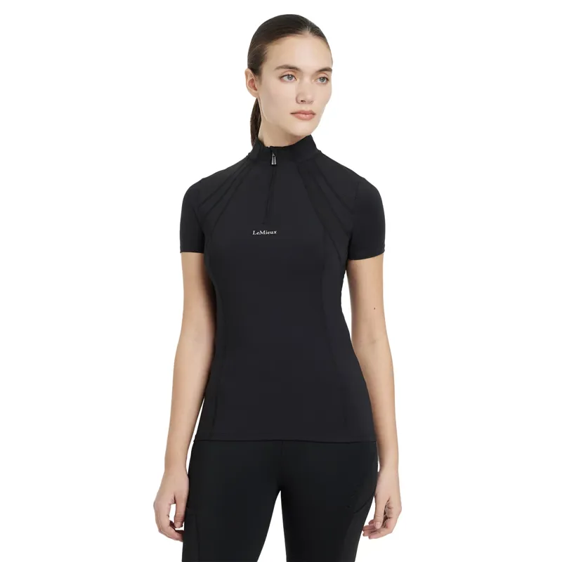 LeMieux Mia Mesh Short Sleeve Base Layer - Black
