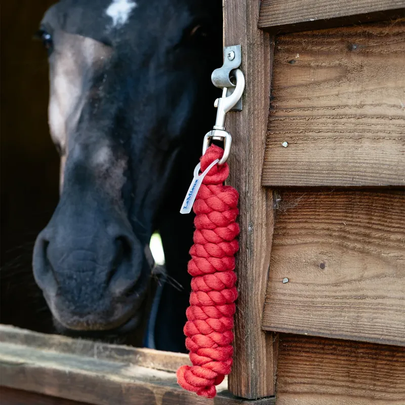 LeMieux Polycotton Leadrope - Chilli-1