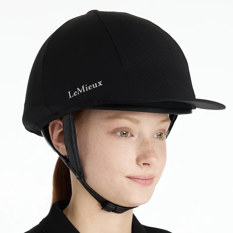 LeMieux Pro Mesh Hat Silk - Black -1