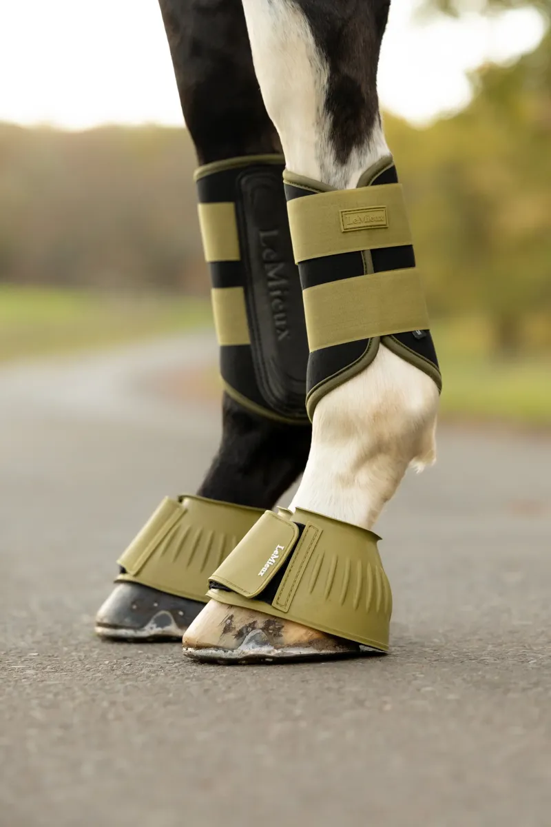 LeMieux Rubber Bell Boots - Gooseberry-1