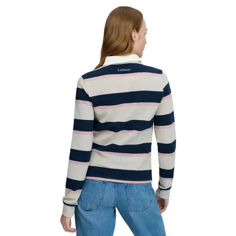 LeMieux Sloane Stripe Rugby Shirt - Stone-3