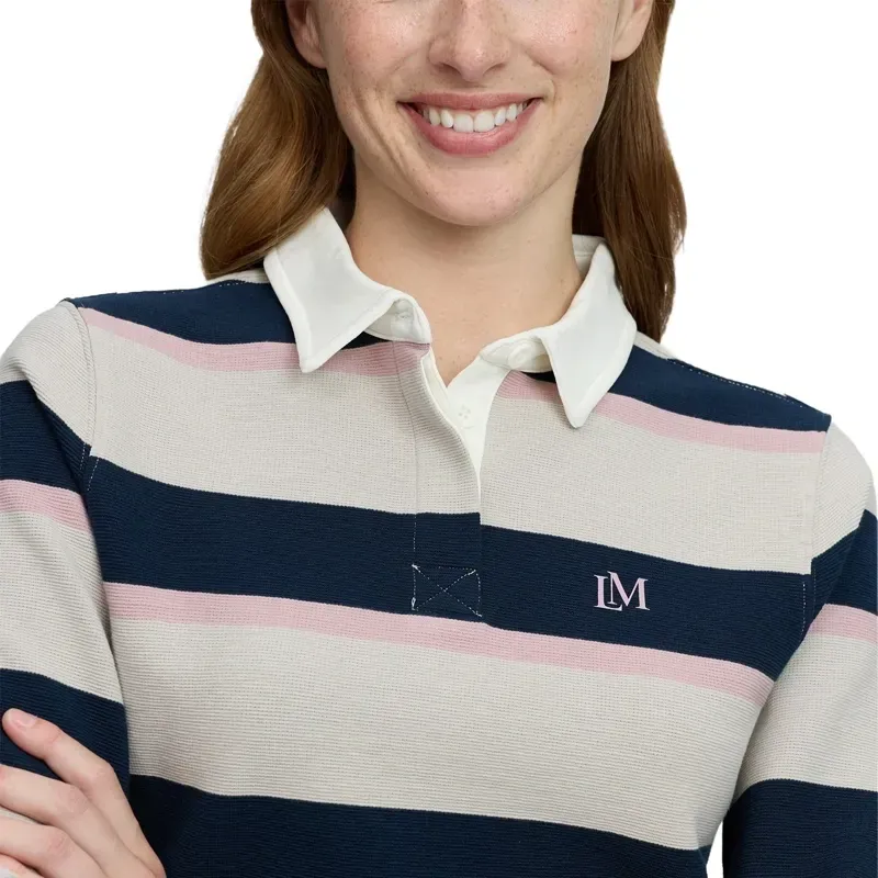 LeMieux Sloane Stripe Rugby Shirt - Stone-4