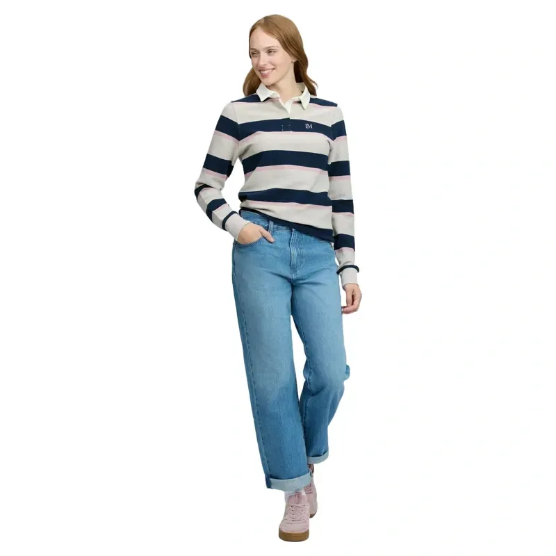 LeMieux Sloane Stripe Rugby Shirt - Stone-2