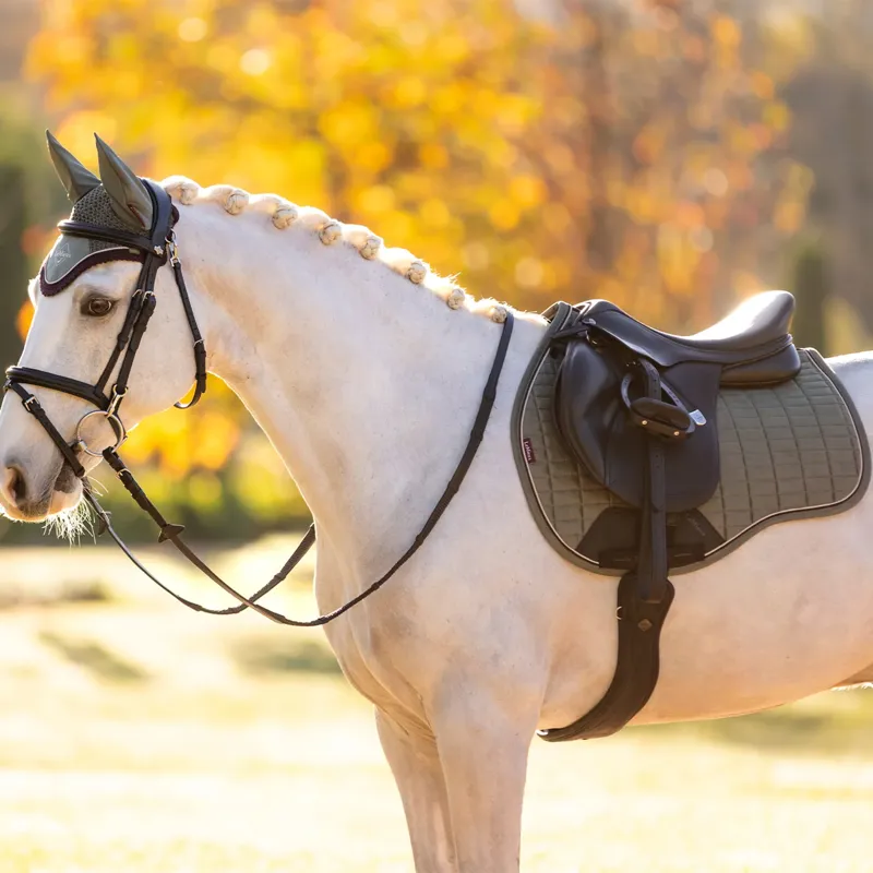 LeMieux Suede GP Square Saddle Pad - Rosemary-2