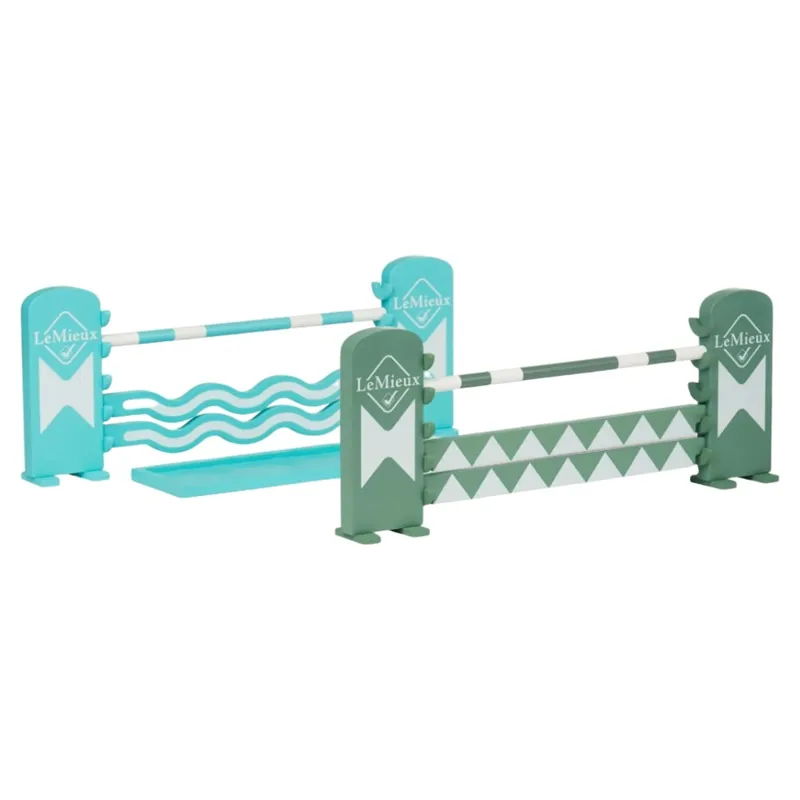 LeMieux Toy Pony Jump Set - Azure/Sage/White 