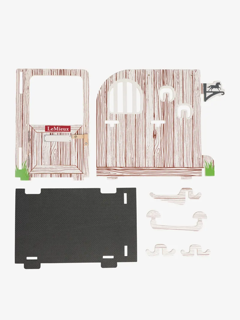 Lemieux Toy Pony Stable Set Wooden-2