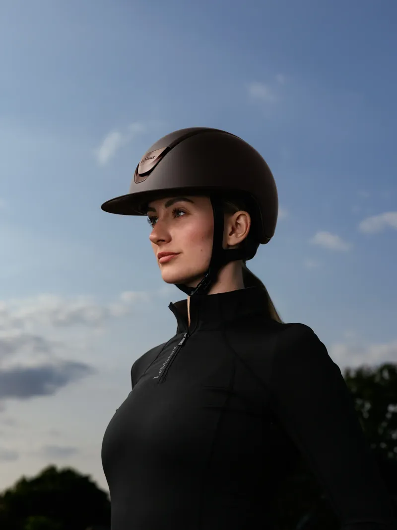 LeMieux Verv Competition Helmet Matte - Brown-5