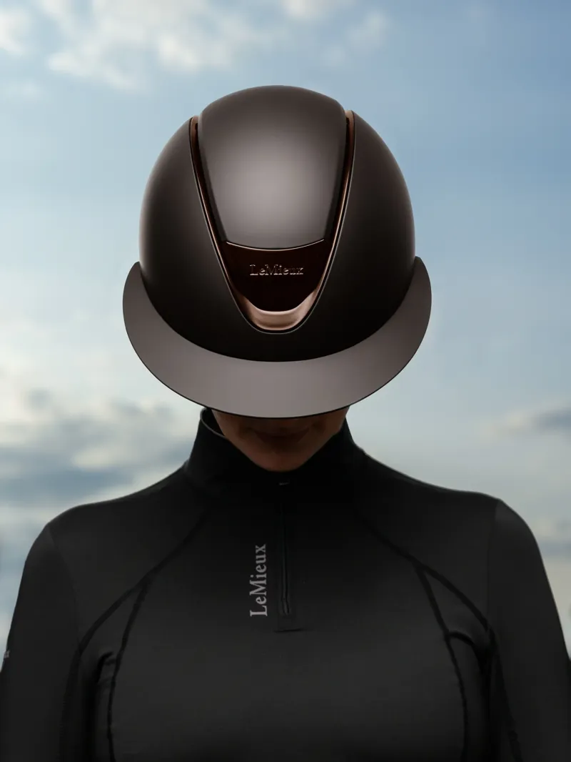 LeMieux Verv Competition Helmet Matte - Brown-7