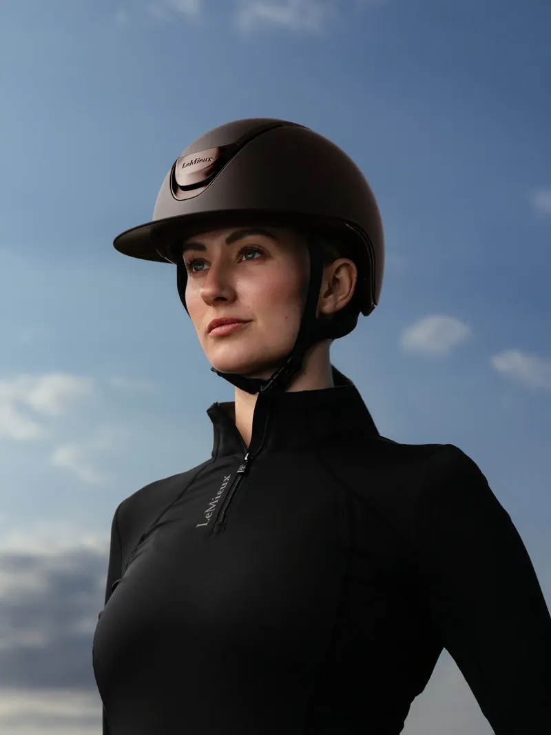 LeMieux Verv Competition Helmet Matte - Brown-3