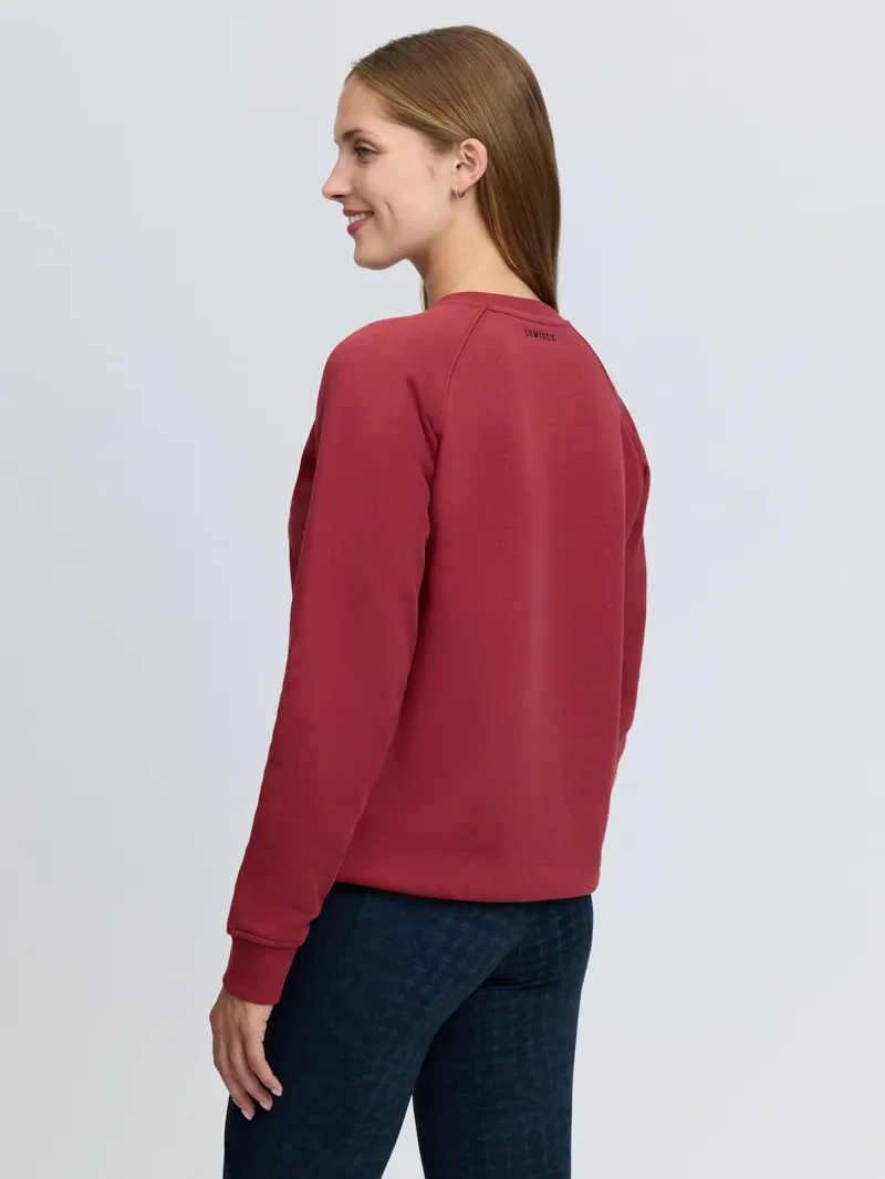 LeMieux Vida Varsity Crew Neck Sweatshirt - Russet-2