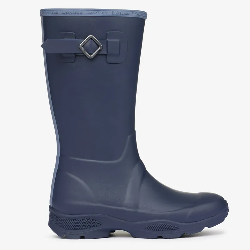 LeMieux Young Rider Ultra Stride Neoprene Lined Wellies - Navy-1