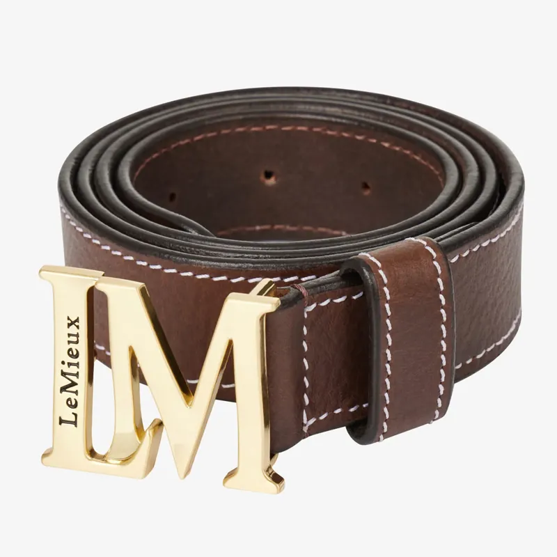 LeMieux Monogram Belt - Brown