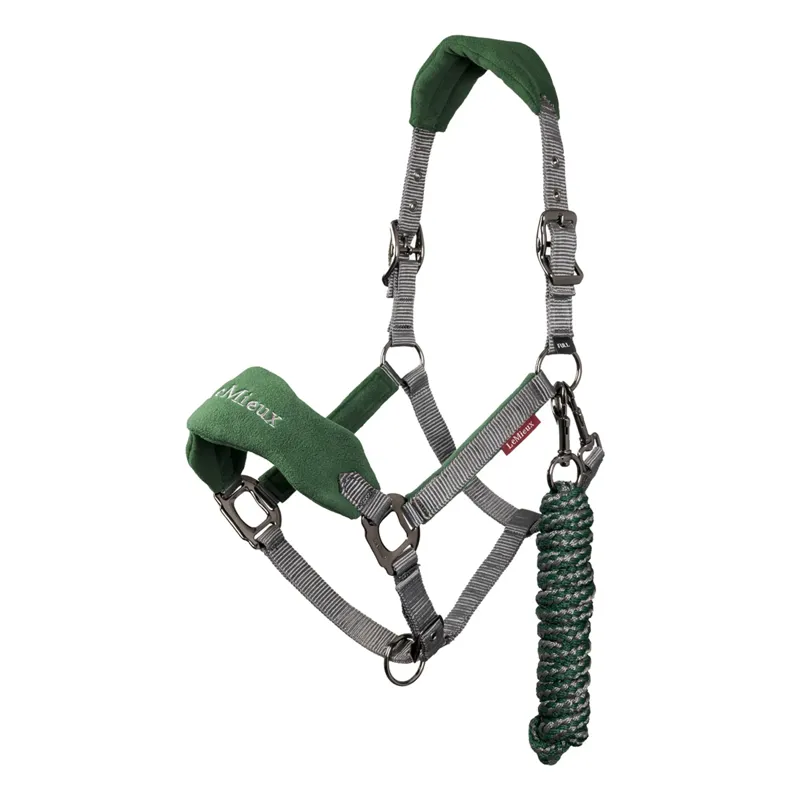 LeMieux Vogue Headcollar and Leadrope - Hunter Green