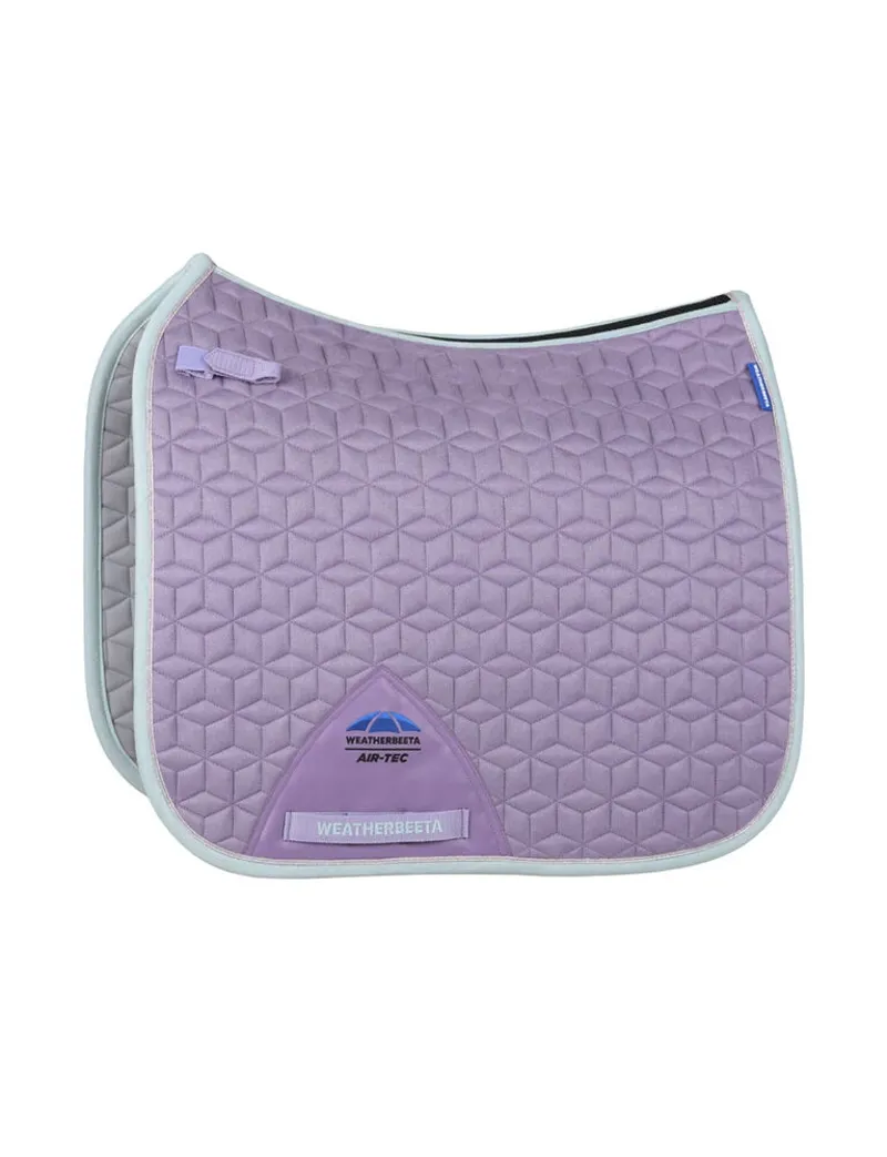 WeatherBeeta Suede Elite Air-Tec Dressage Saddle Pad - Soft Lilac