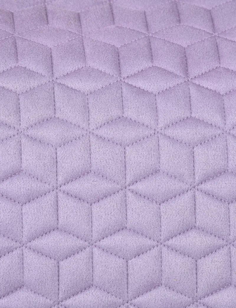 WeatherBeeta Suede Elite Air-Tec Dressage Saddle Pad - Soft Lilac-2