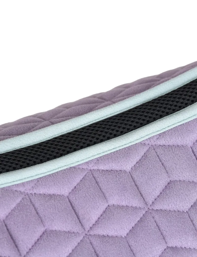 WeatherBeeta Suede Elite Air-Tec All Purpose Saddle Pad - Soft Lilac-4