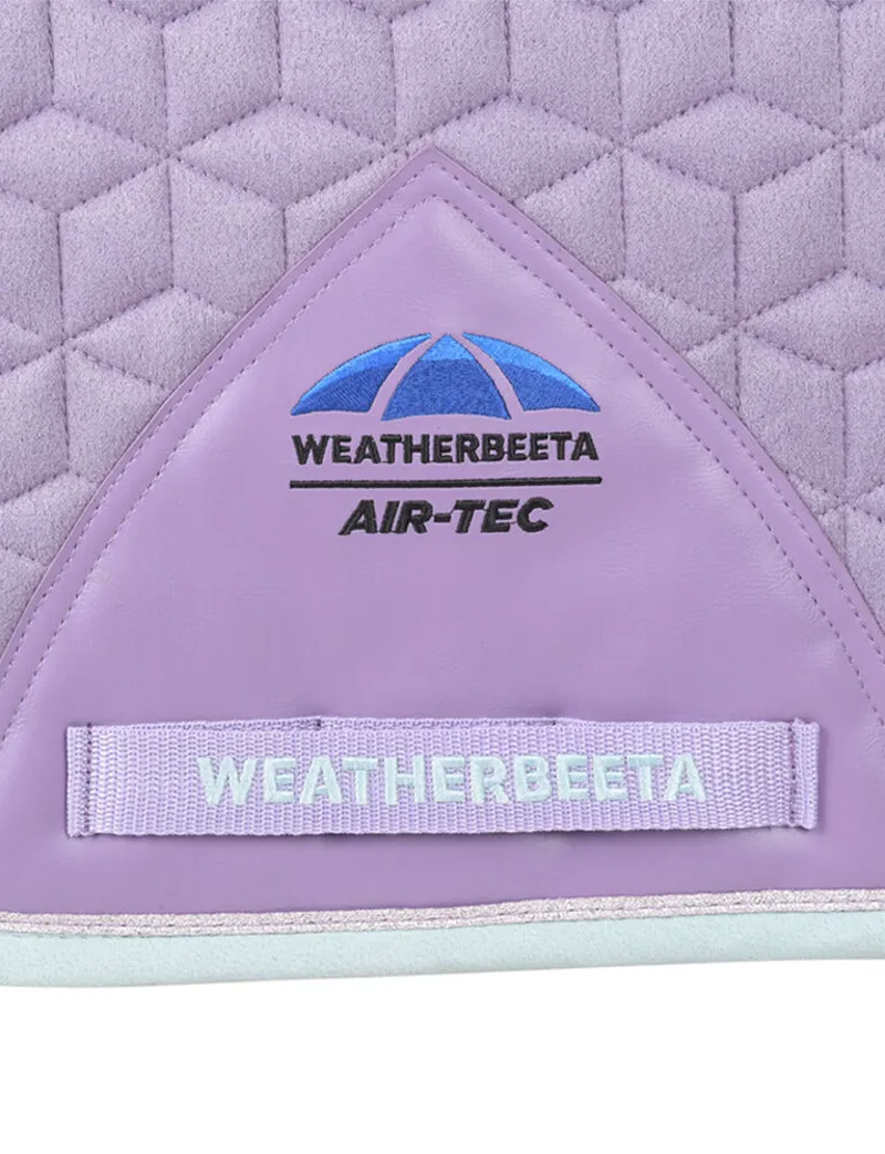 WeatherBeeta Suede Elite Air-Tec Dressage Saddle Pad - Soft Lilac-4