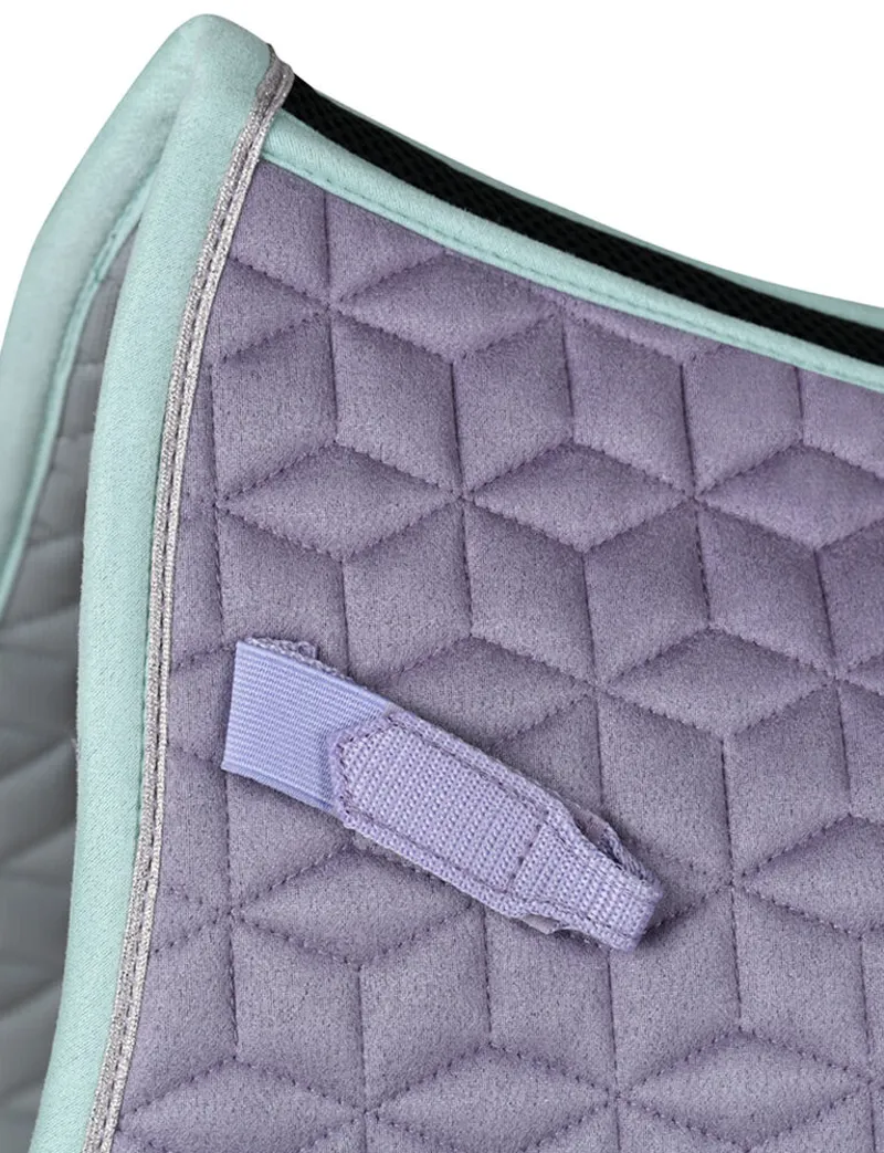 WeatherBeeta Suede Elite Air-Tec All Purpose Saddle Pad - Soft Lilac-5