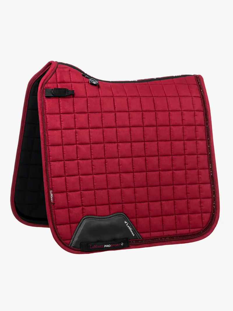 LeMieux Diamante Dressage Square - Burgundy