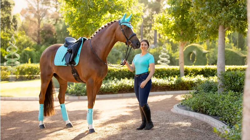 LeMieux Loire Classic Dressage Square - Azure-2