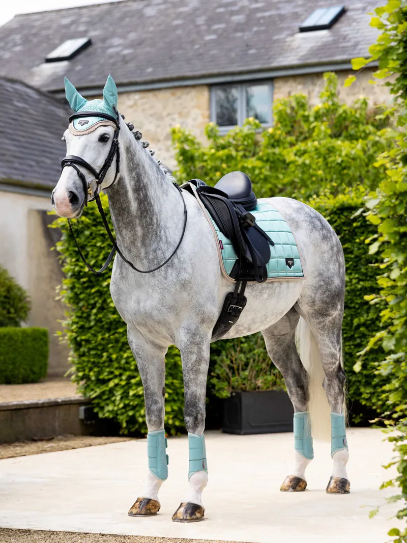 LeMieux Loire Classic Dressage Square Saddlepad - Aqua-1