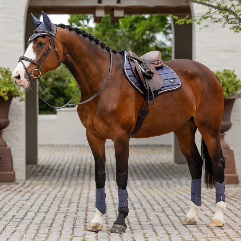 LeMieux Loire Classic Close Contact Square Saddlepad - Dusk Blue-2