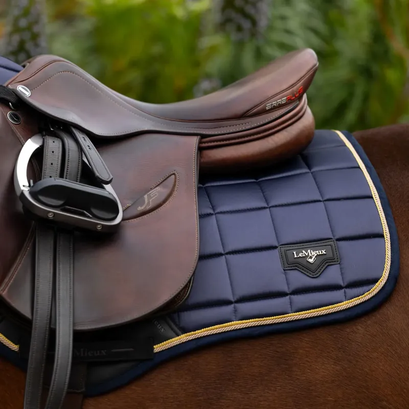 LeMieux Loire Classic Close Contact Square Saddlepad - Dusk Blue-3