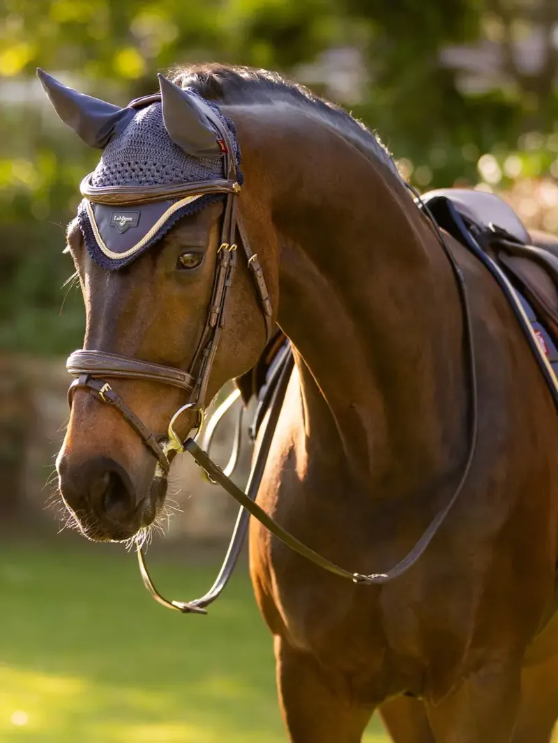 LeMieux Loire Fly Hood - Dusk Blue-1