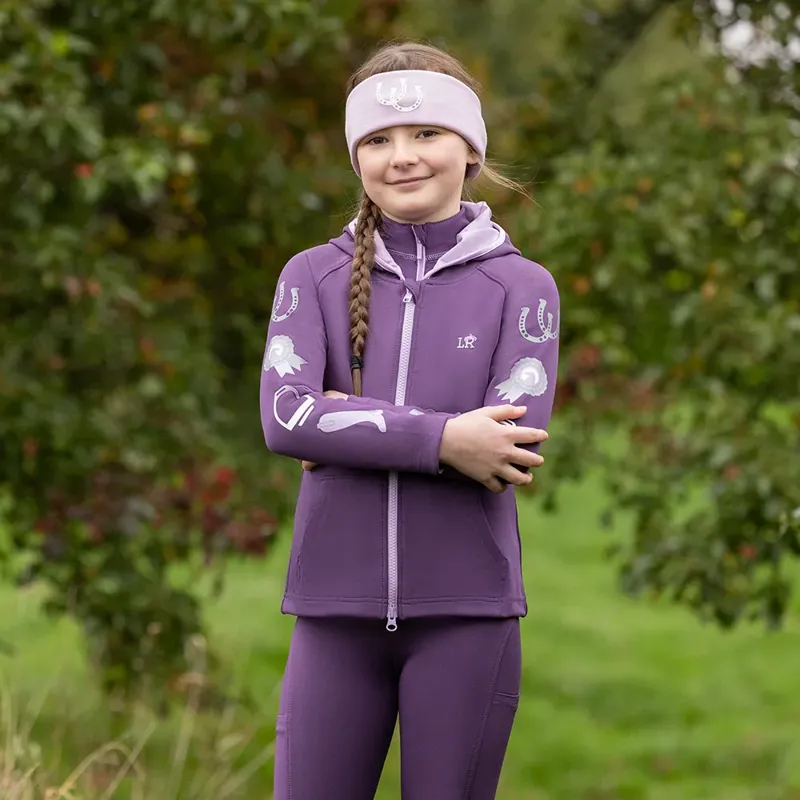 Little Rider Giddy Up Gymkhana Zip Jacket - Purple/Lilac-4