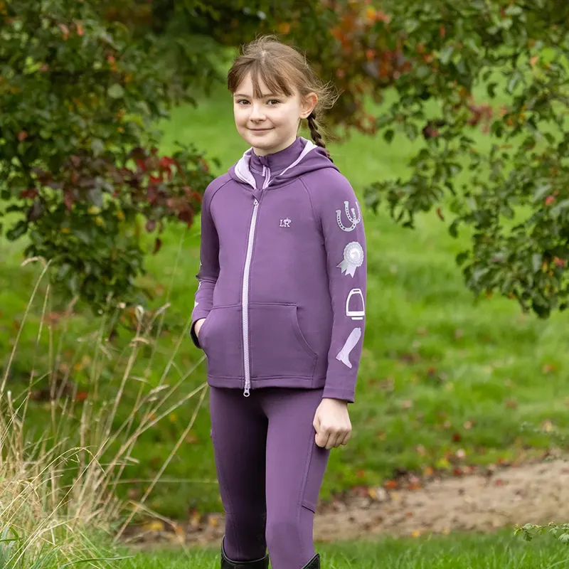 Little Rider Giddy Up Gymkhana Zip Jacket - Purple/Lilac-3