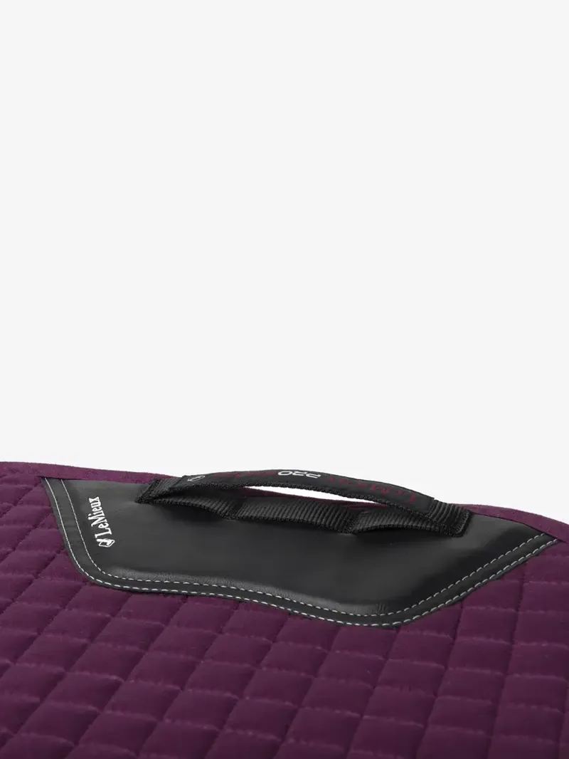 LeMieux Suede Dressage Square - Plum-3