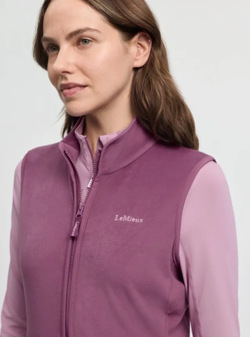 LeMieux Roberta Fleece Gilet - Mallow-2