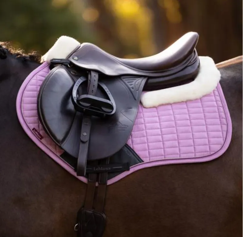 LeMieux Merino+ Suede Close Contact Square - Fondant-1