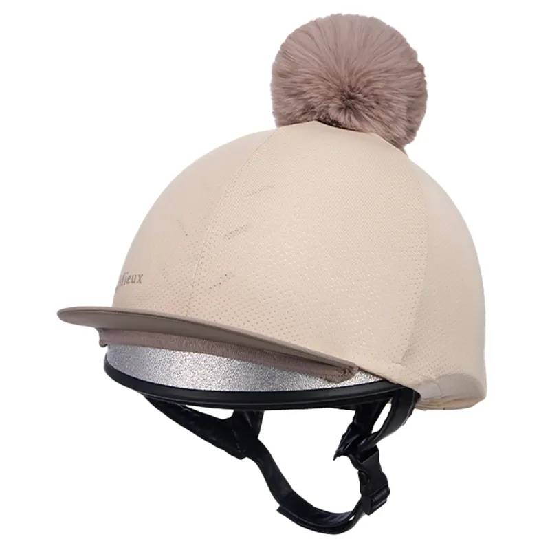LeMieux Maria Mesh Hat Silk - Almond-2