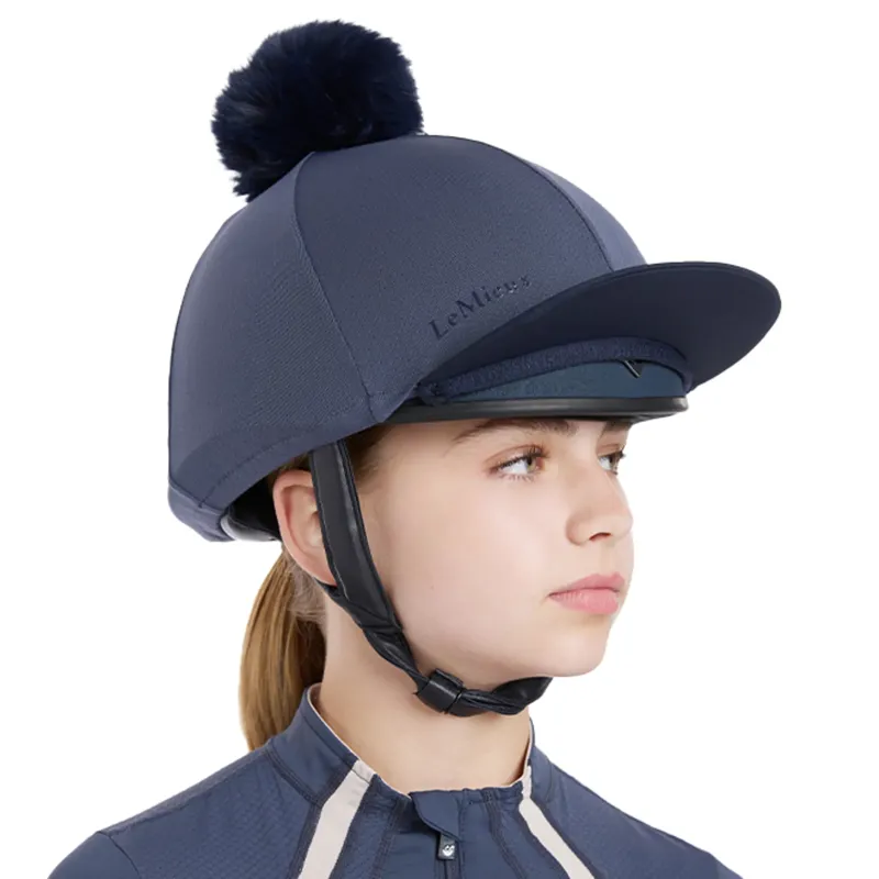 LeMieux Maria Mesh Hat Silk - Dusk Blue-4