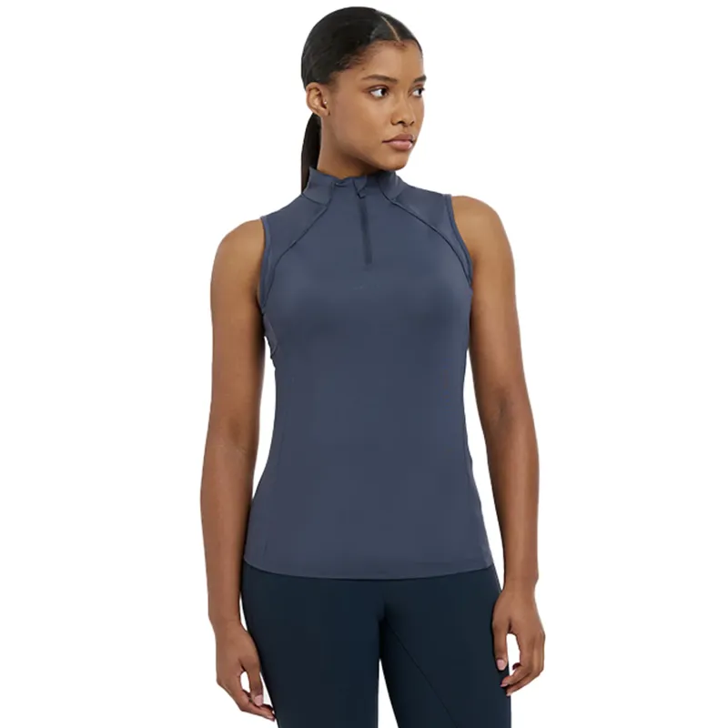 LeMieux Maria Mesh Ladies Sleeveless Base Layer - Dusk Blue-1