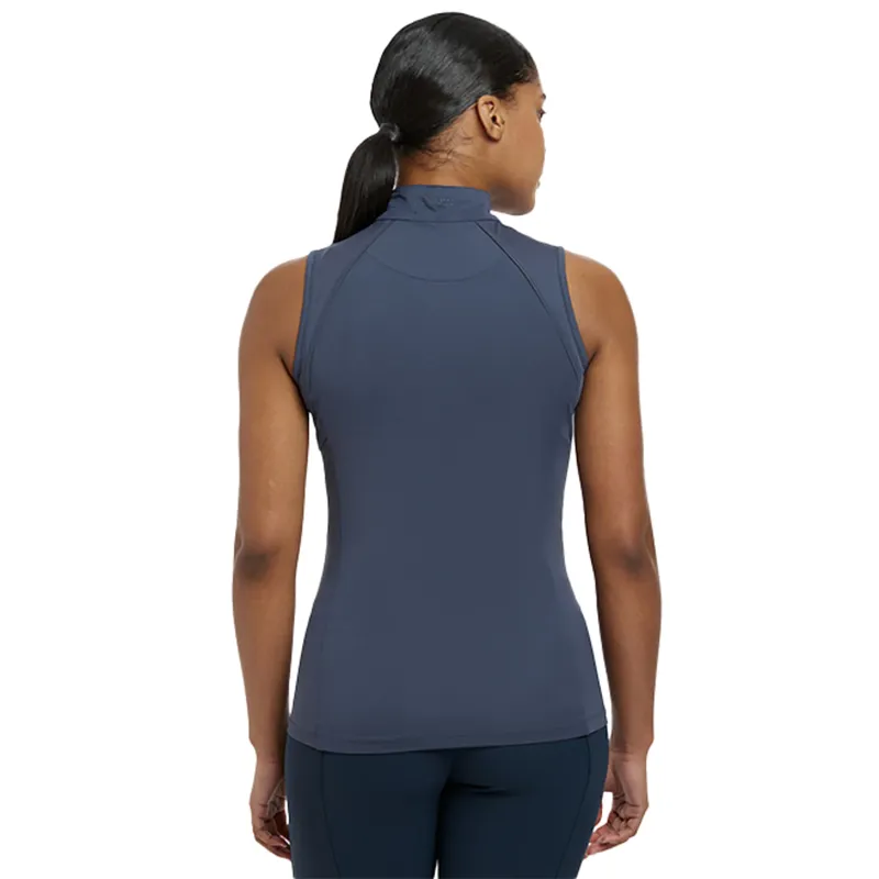 LeMieux Maria Mesh Ladies Sleeveless Base Layer - Dusk Blue-2
