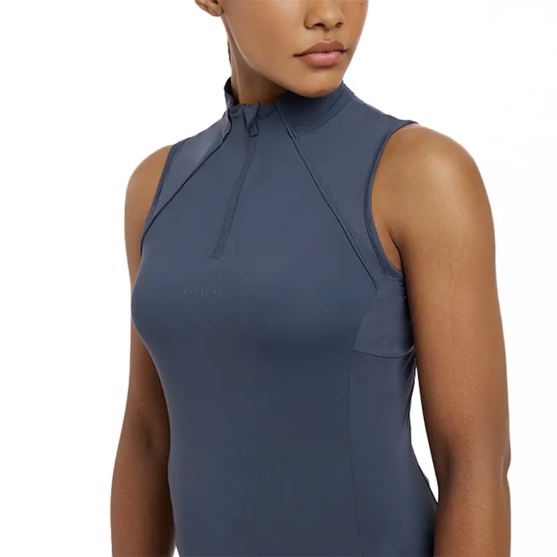 LeMieux Maria Mesh Ladies Sleeveless Base Layer - Dusk Blue-3