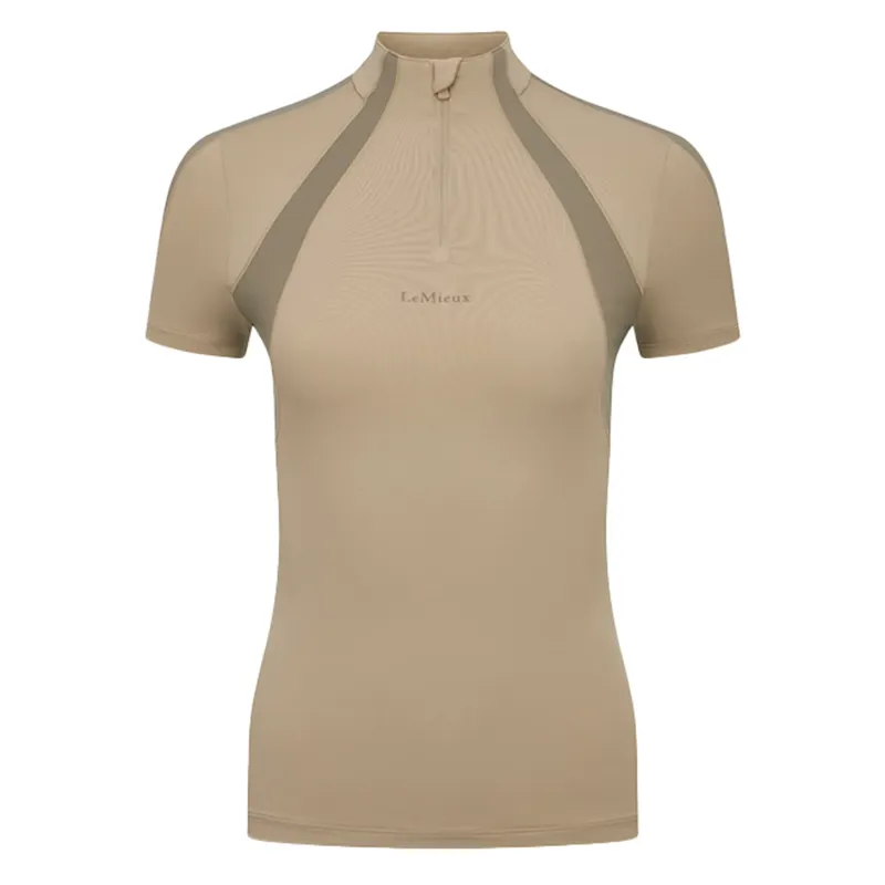 LeMieux Maria Mesh Ladies Short Sleeve Base Layer - Almond