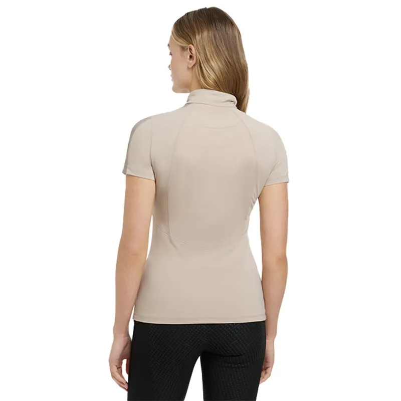LeMieux Maria Mesh Ladies Short Sleeve Base Layer - Almond-2