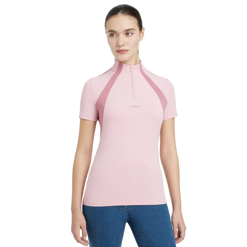 LeMieux Maria Mesh Ladies Short Sleeve Base Layer - Blossom-1