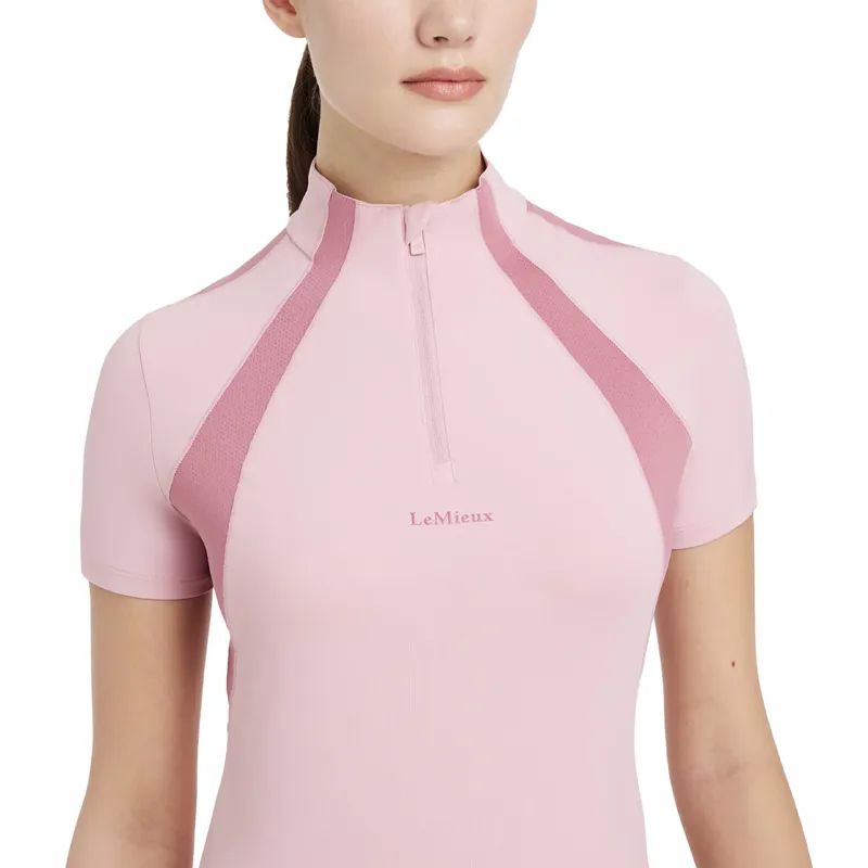 LeMieux Maria Mesh Ladies Short Sleeve Base Layer - Blossom-2