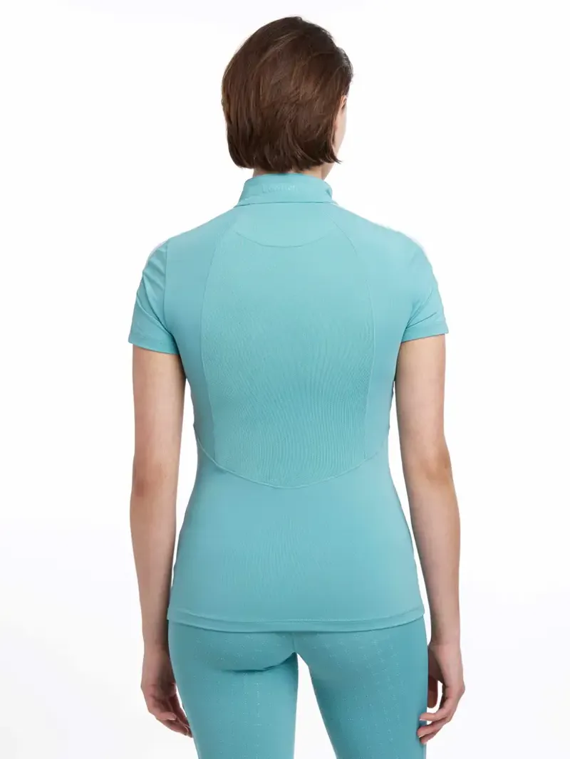 LeMieux Maria Mesh Ladies Short Sleeve Base Layer - Lagoon-1