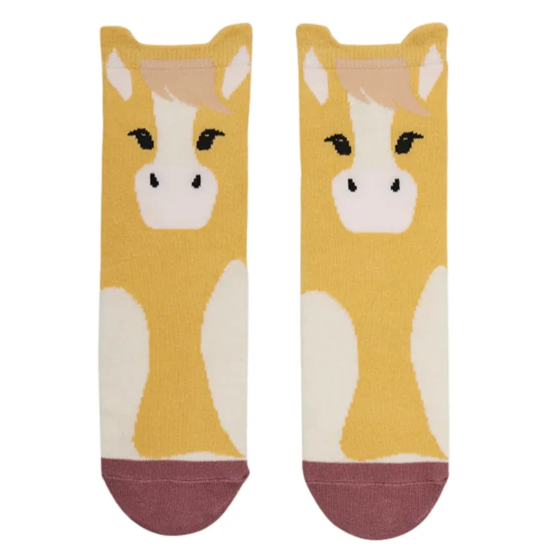 LeMieux Mini Character Socks 2 pack - Lemon-2