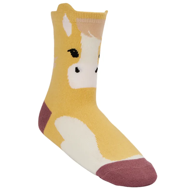 LeMieux Mini Character Socks 2 pack - Lemon-3