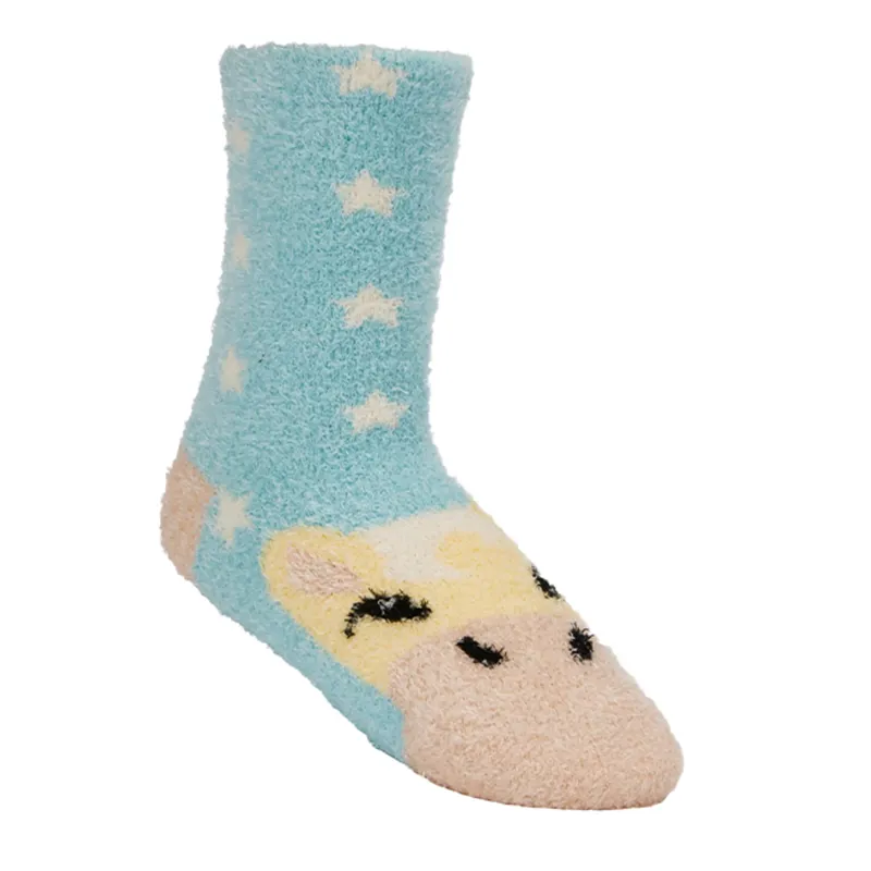 LeMieux Mini Fluffy Character Socks - Lemon-1