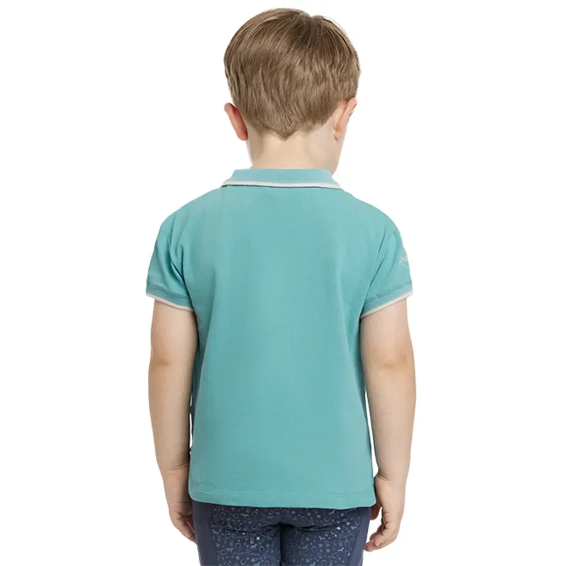 LeMieux Mini Polo Shirt - Lagoon-3